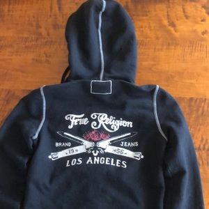 True Religion crystal embellished hoodie women’s M